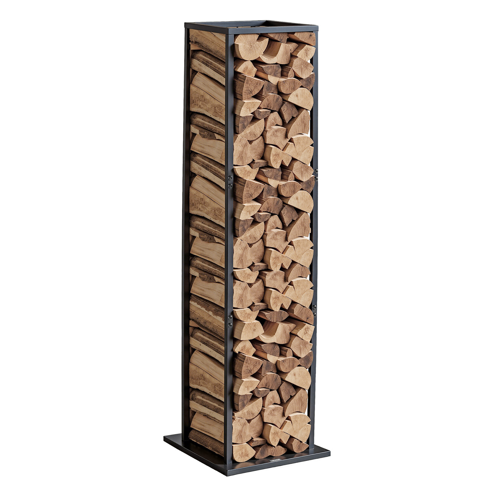TEMU VEVOR Porta Legna da Interno, 33 � 32 � 112 cm, Supporto per Tronchi, Capacit� fino a 45 kg, Rack per Legna, Porta Legna in Acciaio Verniciato a