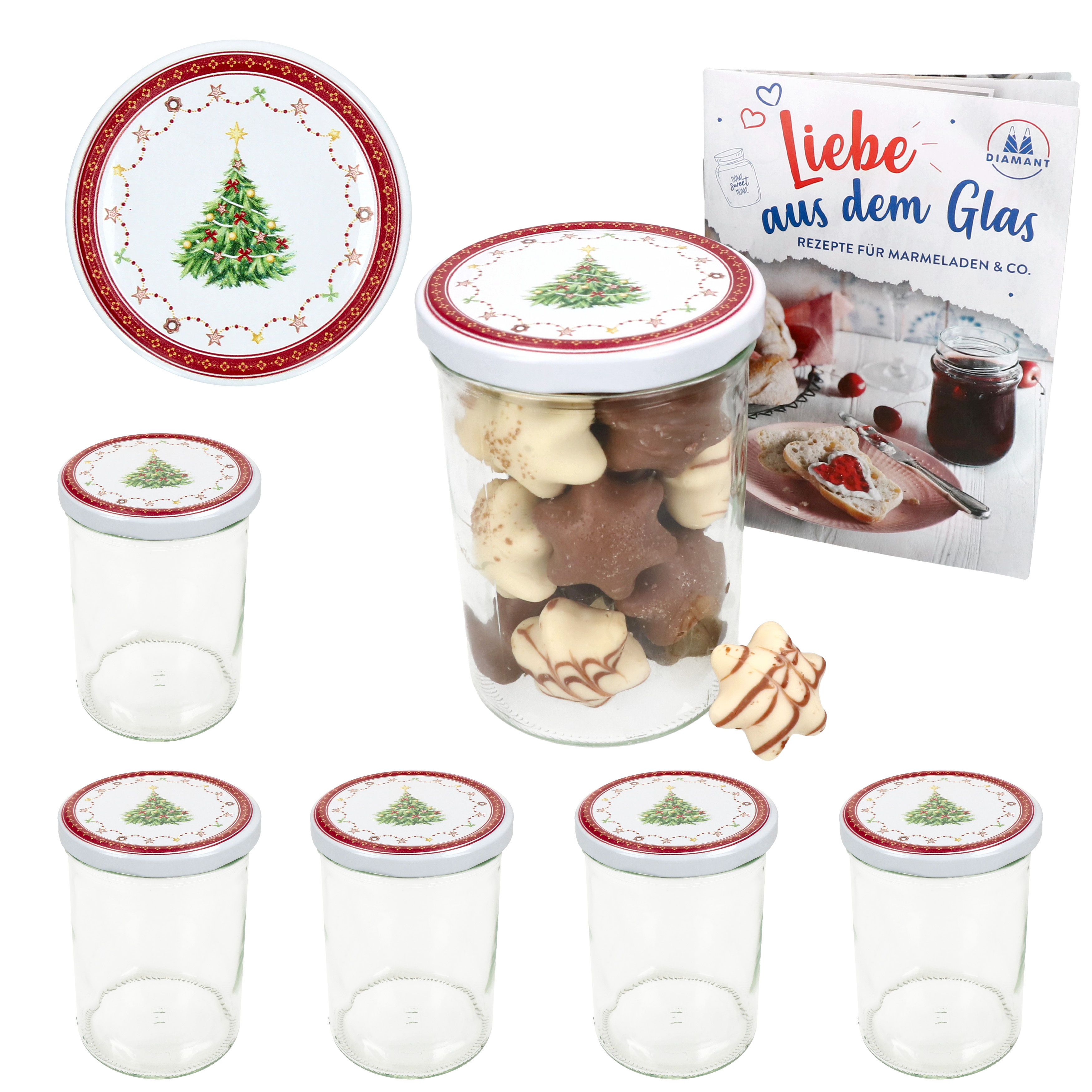 6-piece Set 435ml Fall Jar Jar + To Lid 82 + Booklet