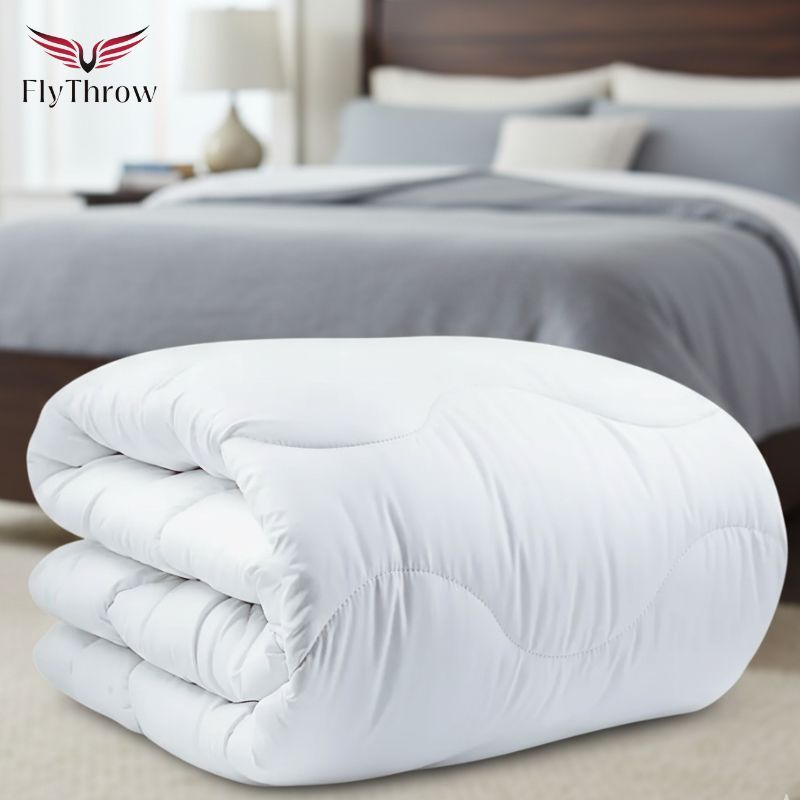 Image of Summer Quilt 135x200 / 155x220 / 180x200 / 200x200 / 220x200 / 240x220 – Lightweight Breathable Bed Quilt, Soft & Cooling Comforter, Washable Summer Quilt 60°c