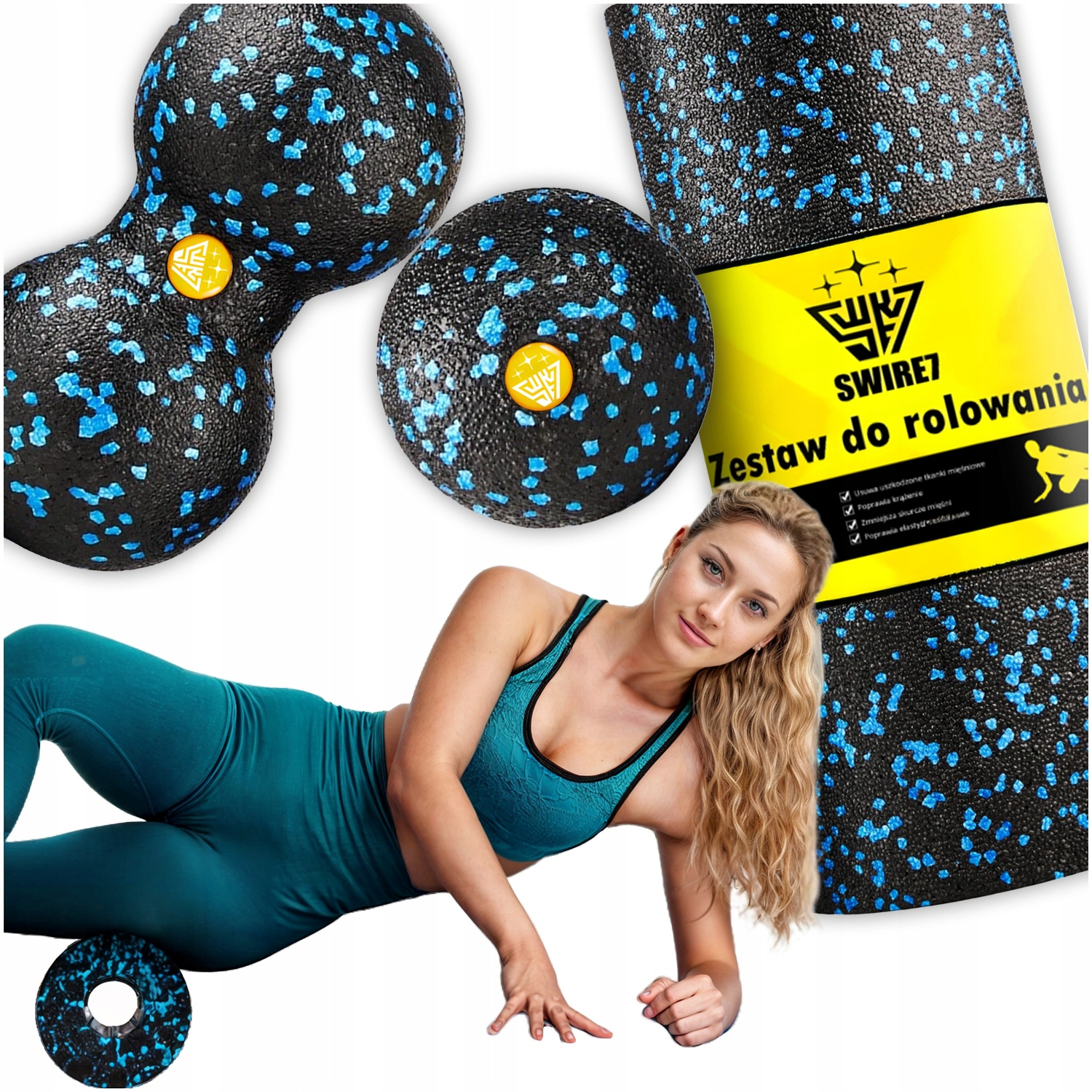 TEMU Epp Roller Massage Set Ball + Double For Massage