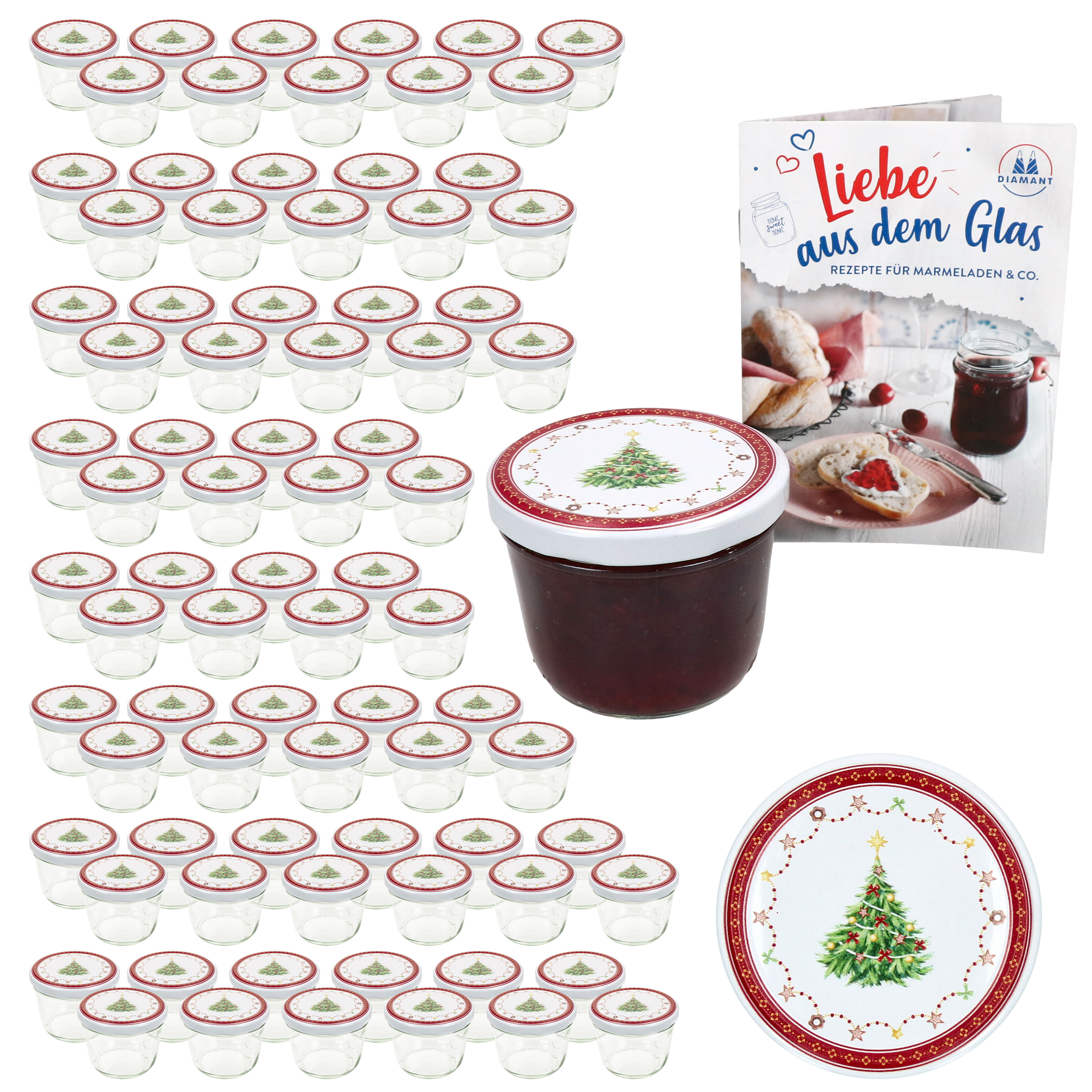100-piece Set 230ml Fall Jar Jar + To Lid 82 + Booklet