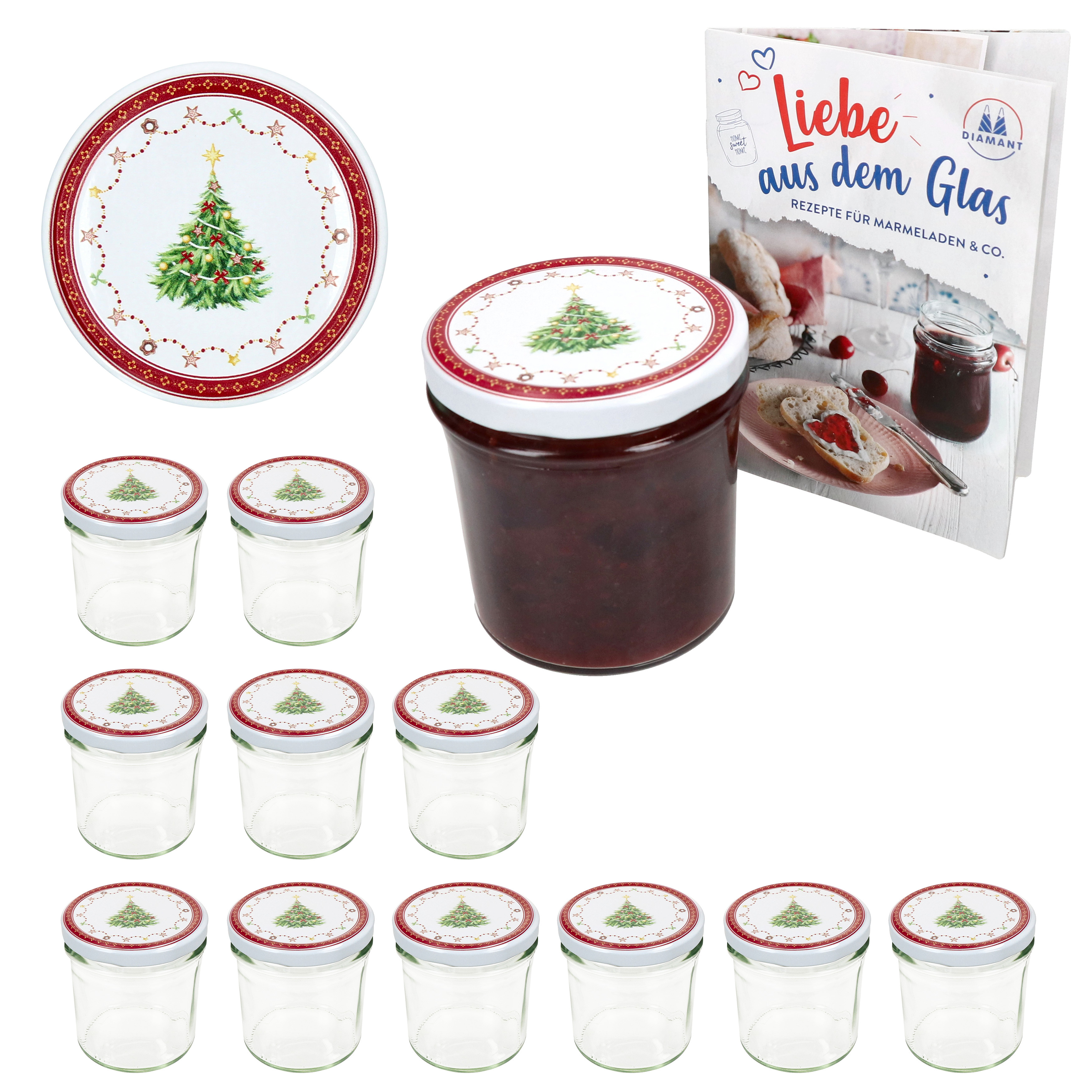 Image of 12pcs Set Of Tumblers 350ml Canning Jar + To-lid 82 + Booklet