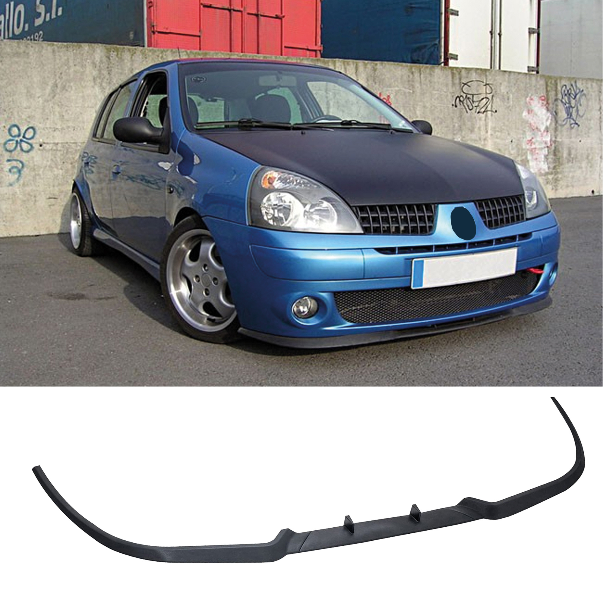 Image of Front Bumper Lip For Renault Mk2 Mk3 B C Model All Cars Diffuser Euro Spoiler Lip Universal