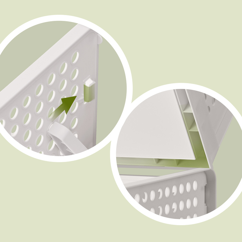 6-Piece Stackable Storage Basket Set for Organising