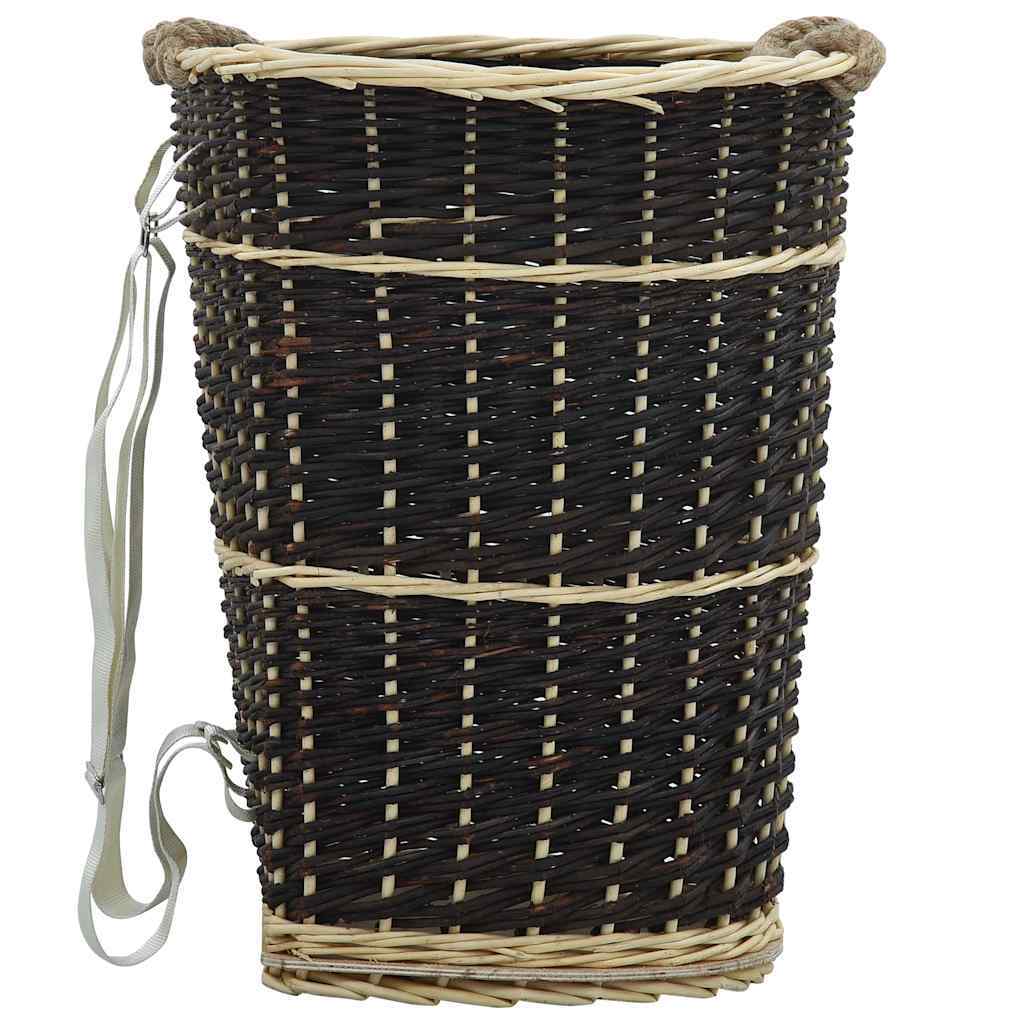 Image of Vidaxl Carrying Basket Carrying Baskets Backpack Backpacks Luggage Rack Luggage Racks Wooden Basket Wooden Baskets