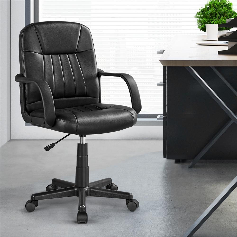TEMU Costoffs Poltroncina da Ufficio Girevole con Braccioli e Ruote Sedia Ergonomica Altezza Regolabile Portata 123 kg