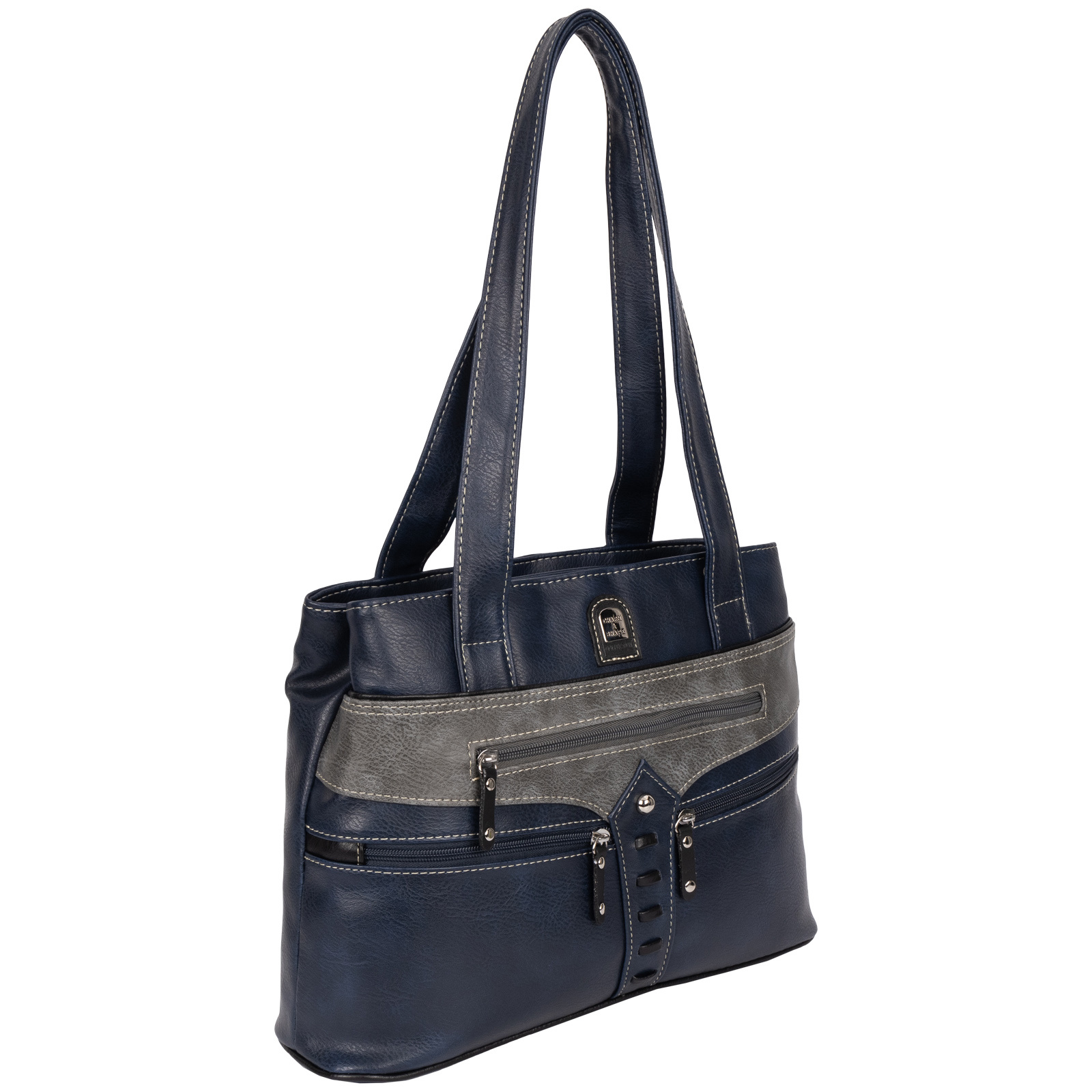 Image of Women' Handbag Shoulder Bag Crossbody Bag Shopper Top Handle Bag Crossover Bag Leather Look Blue