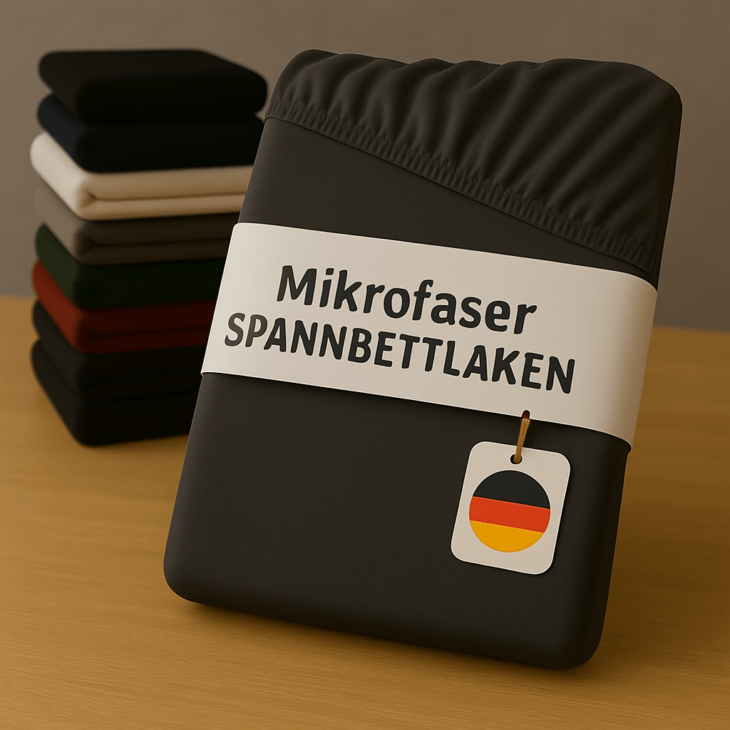 E-shop Mikrofaser Spannbettlaken – Weich & Atmungsaktiv, Fitted Sheet mit Rundumgummi, Für Matratzen 15–30 cm, Pflegeleicht, Weiß