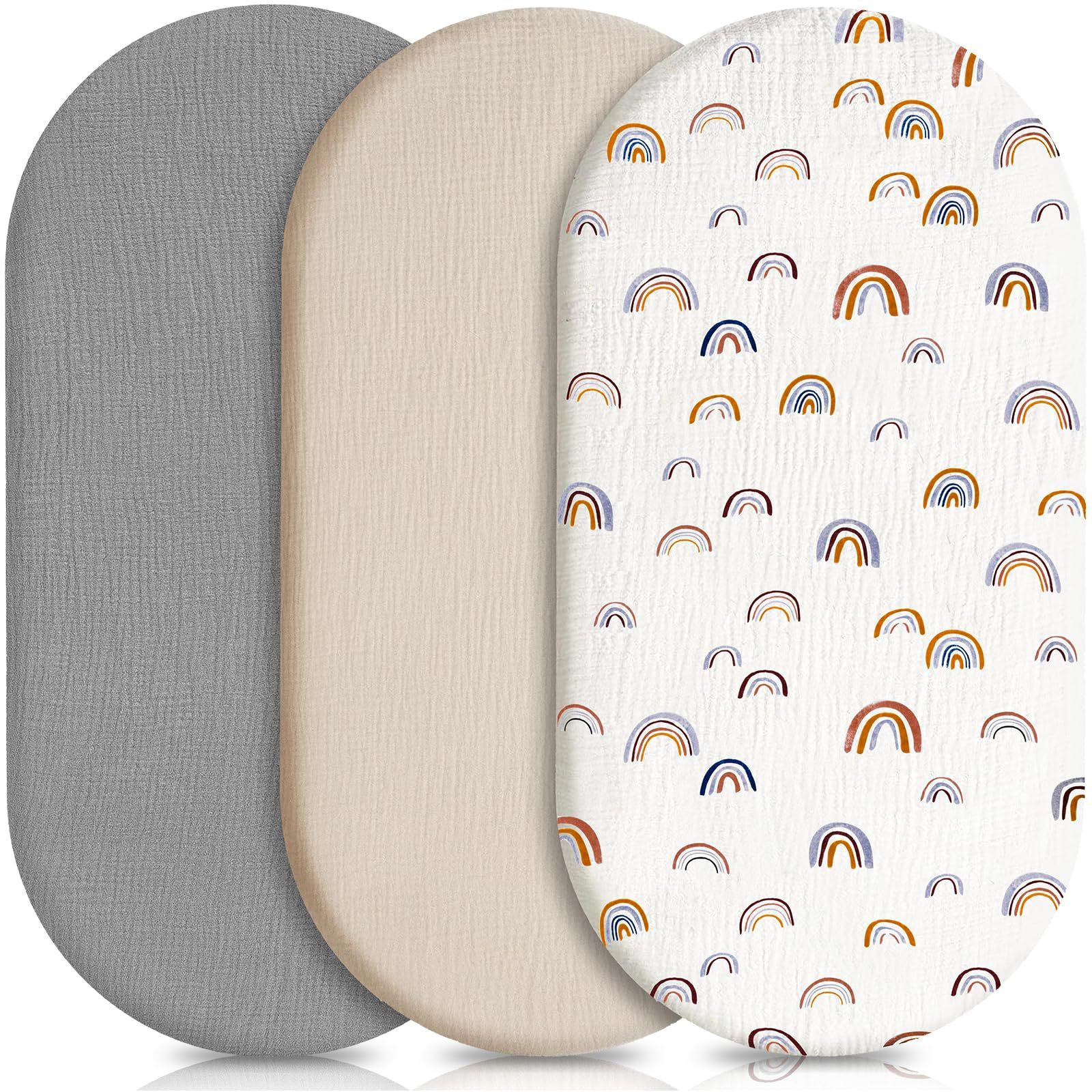 E-shop Babybettbezug 3 Stück, Babygitter Matratzenschoner, 100% Reine Baumwolle Weiche Mikrofaser, Geeignet Für Kinderwagen Und Babybetten