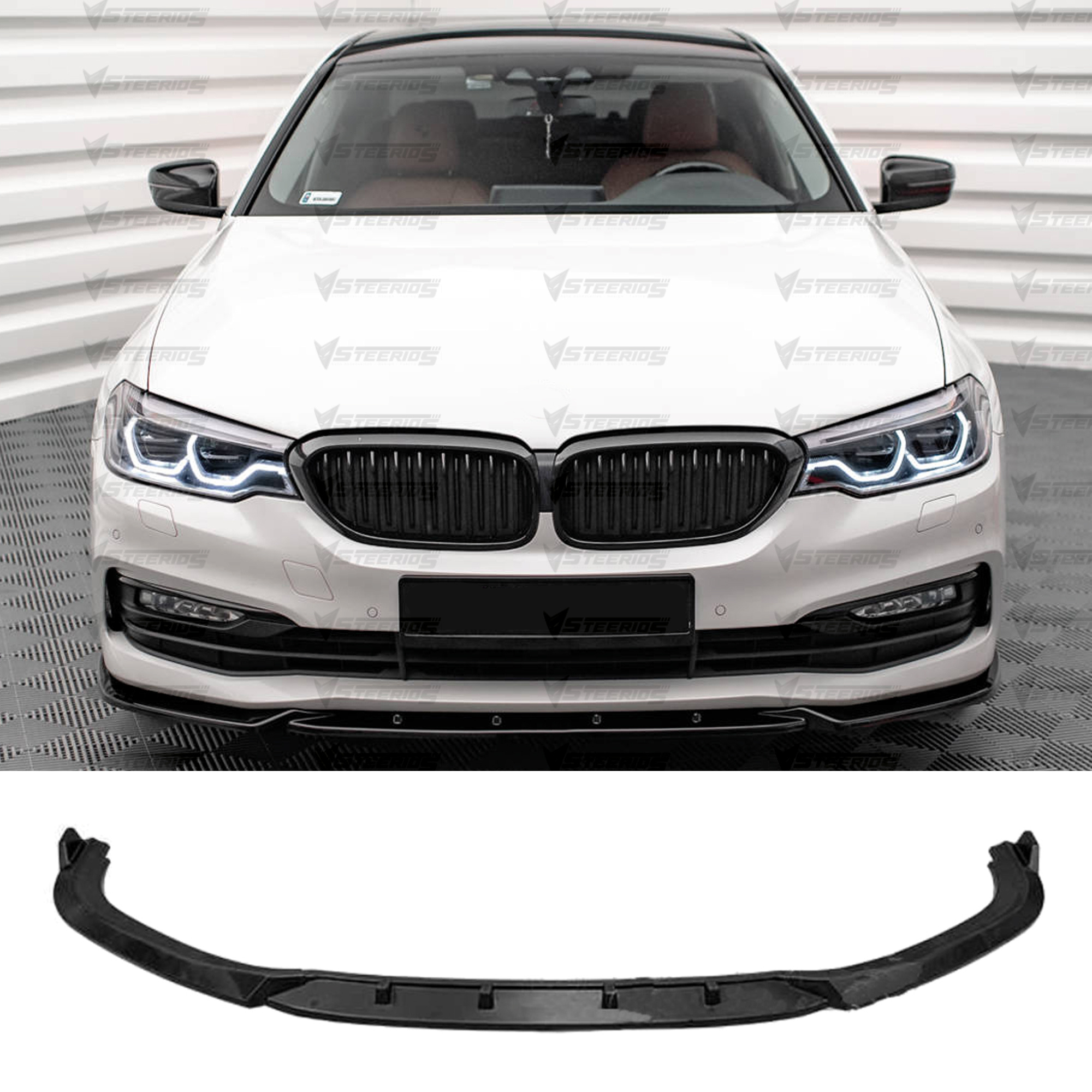TEMU Front Bumper Lip Wrap For G30 G31 2017-2020 3pcs Lip Adjustable Tuning Body Part Splitter Body Kit