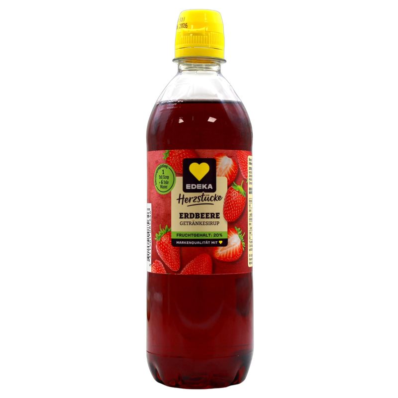 Heart Pieces Strawberry Drink Syrup, 12-pack (12 X 0.5 L)