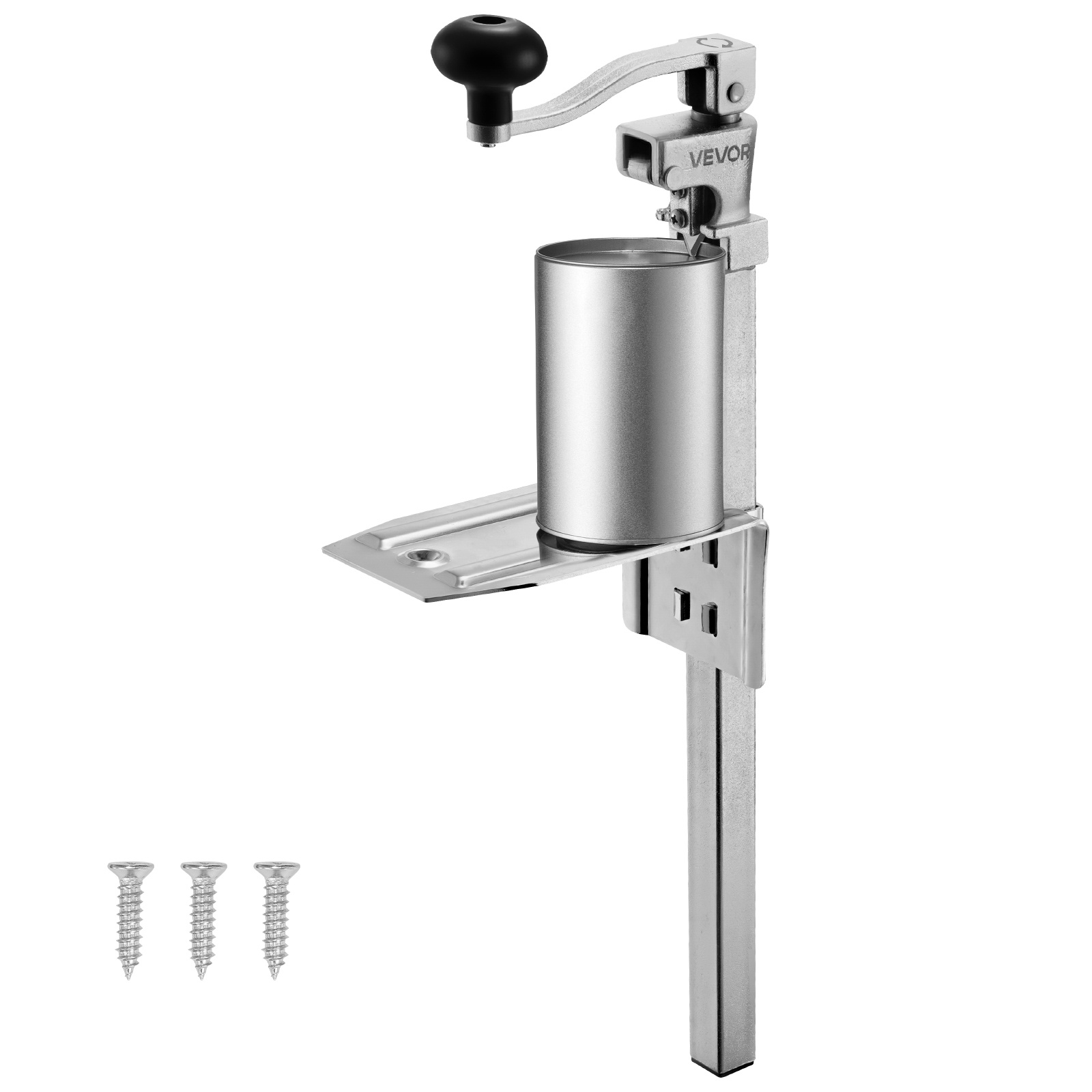 Vevor Commercial Can Opener, Heavy-duty Manual Tabletop Cans Opener For Cans Up To 300 Mm Height, Height-adjustable Professional Can Openers Fixed With Screws, For Restaurant, Hotel, And Food Store