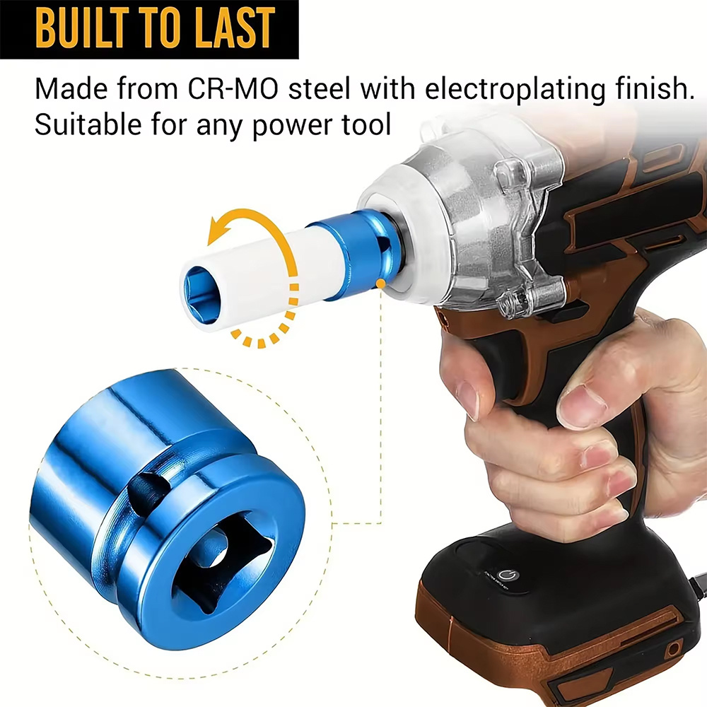 8-piece 1/2-inch Drive Lug Nut Impact Socket Set