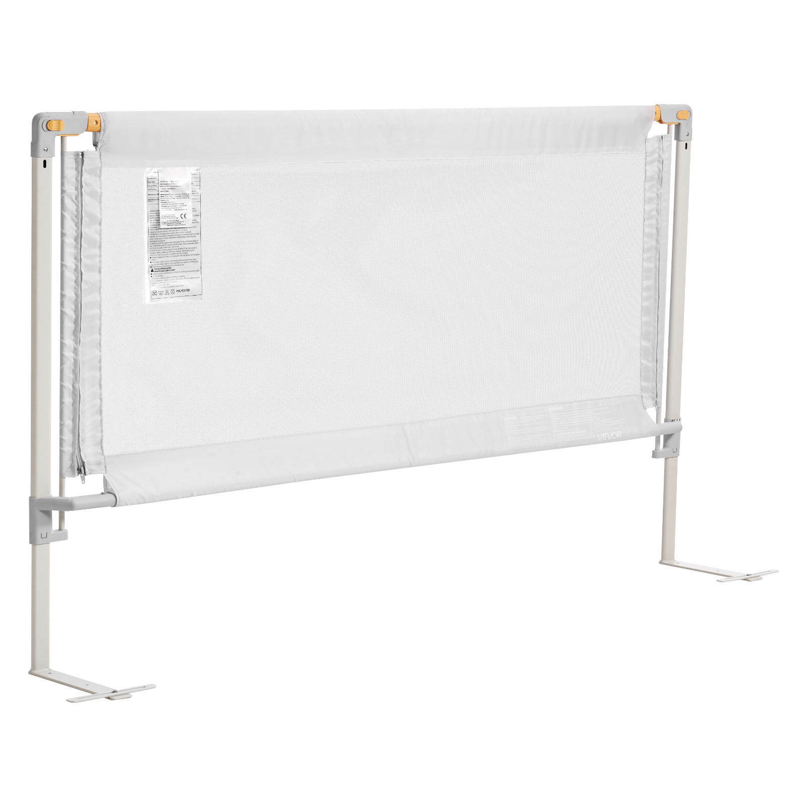 Image of Toddler Bed Rail, Kids Beds Guard Rail With Reinforced Iron Pipe And Oxford Cloth, Adjustable Height Bed Side Railing, Portable Guard For Crib, Bunk, 1500 X 890 Mm, 1 Piece