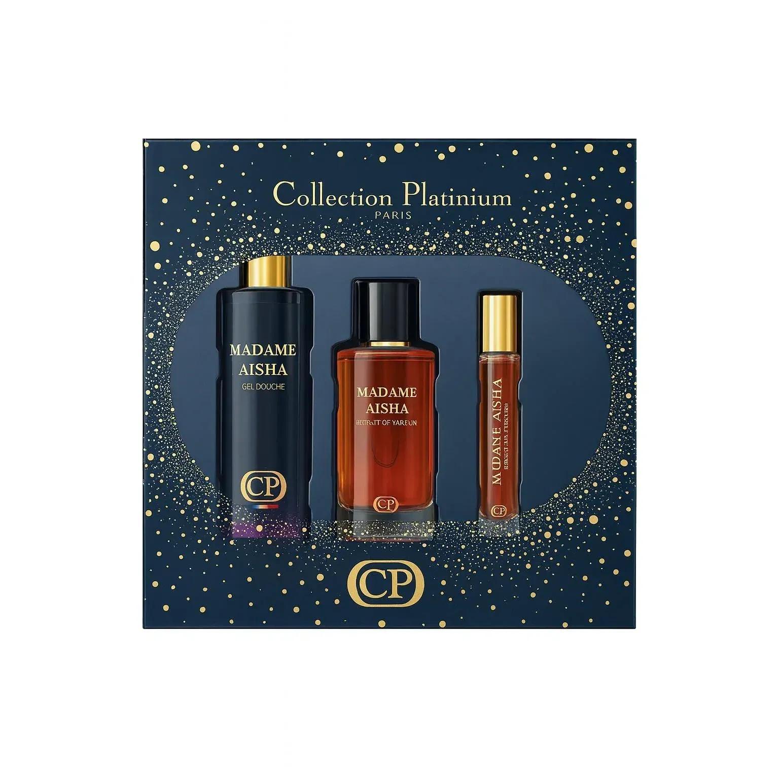 Collection Platinum Madame De Parfum Gift Set – 100ml Perfume + Shower Gel 250ml + Travel Perfume 10ml