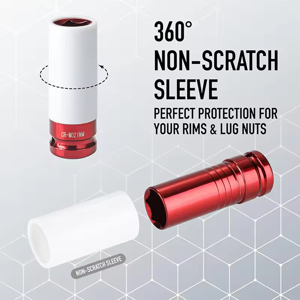 8-piece 1/2-inch Drive Lug Nut Impact Socket Set
