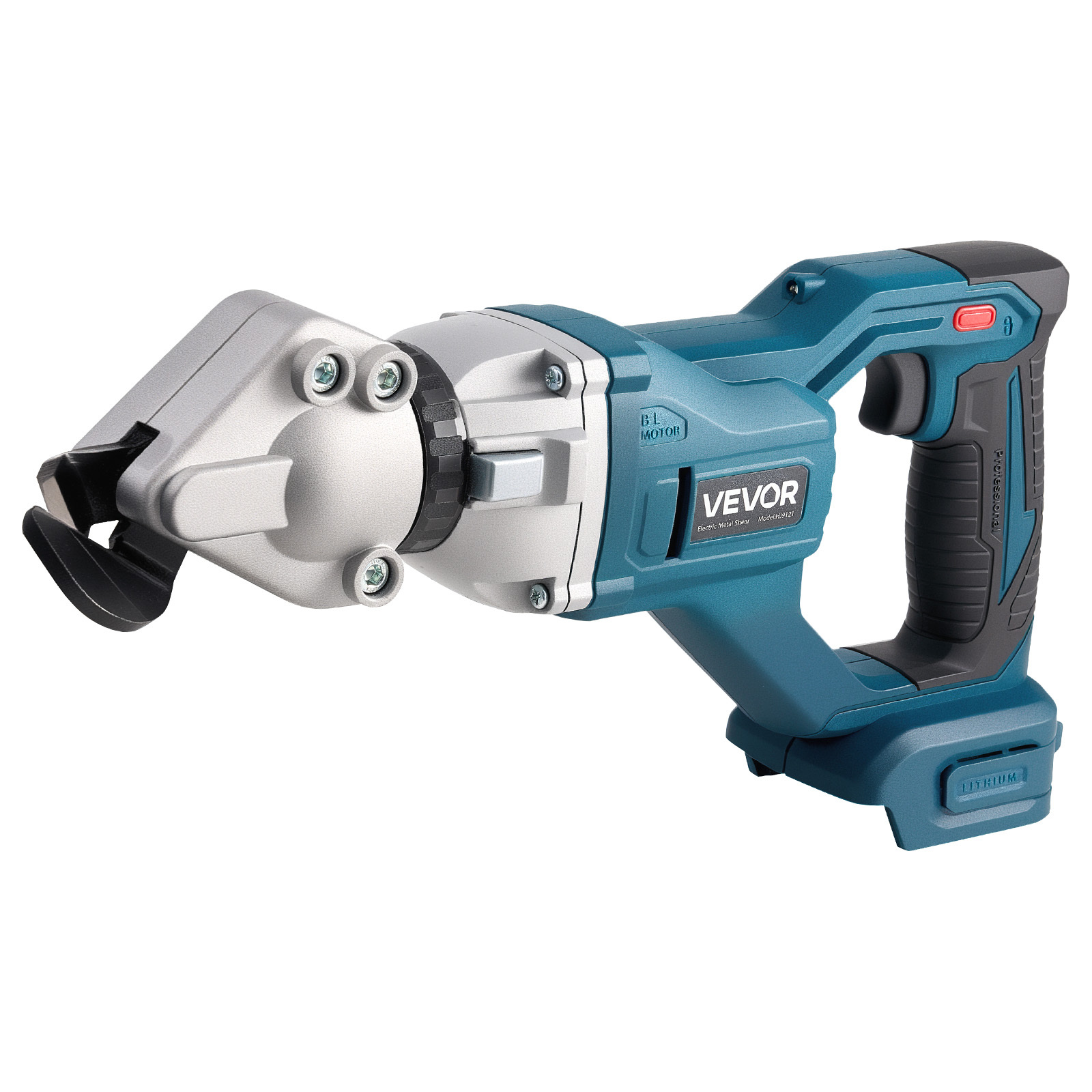 Image of Vevor Metal Shear, Sheet Metal Cutter Cordless With 360-degree Pivoting Head, Double , 25000 Rpm, Cuts 18 Ga Galvanized Steel, 20 Ga Stainless Steel, Aluminum Plate, Plastic, Cardboard