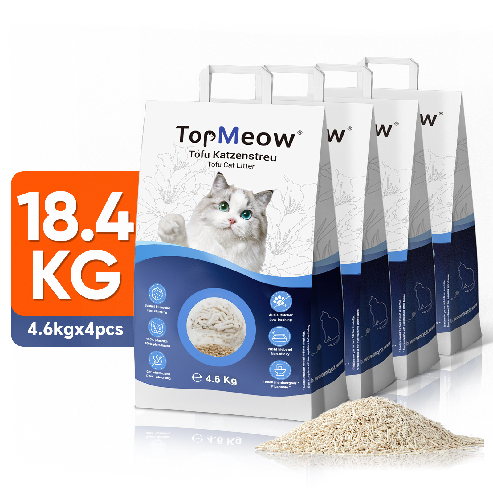 40 L Clumping, & Odor Binding, Clumping Litter For Multi-cat Households