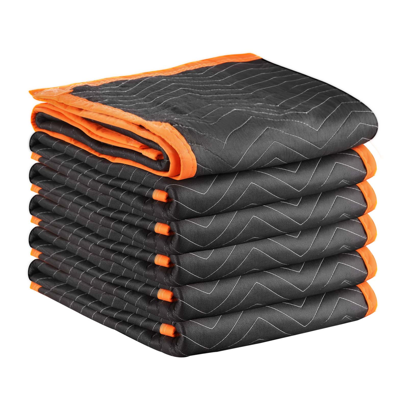 Image of Vevor Moving Blankets 6 Pcs, 1829 X 1016 Mm ( Kg/dz) Large Packing Blankets, Heavy Duty Padded Moving Blanket For Shipping, Wrapping, Protecting Furniture