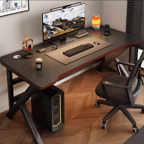 desk 100x60cm carbon fiber tabletop with designed for pc setups ergonomic computer gaming desk home office gaming computer desk easy assembly