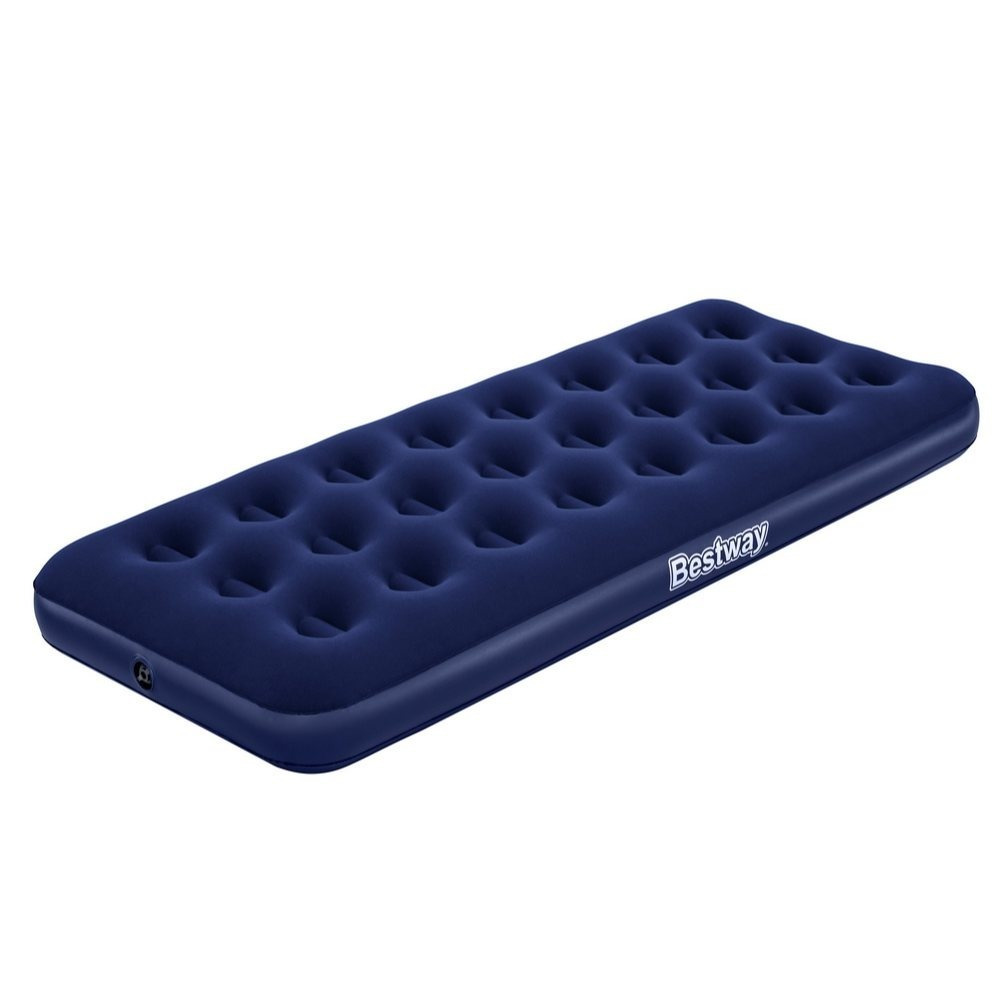 Single Air Bed 185 X 76 X 22 Cm Velour Air Mattress Up To 150 Kg Loadable With Flocked "" Sleeping Surface Guest Bed Camping Bed Velour Sleeping Bed Guest Air Bed Mattress For Camping