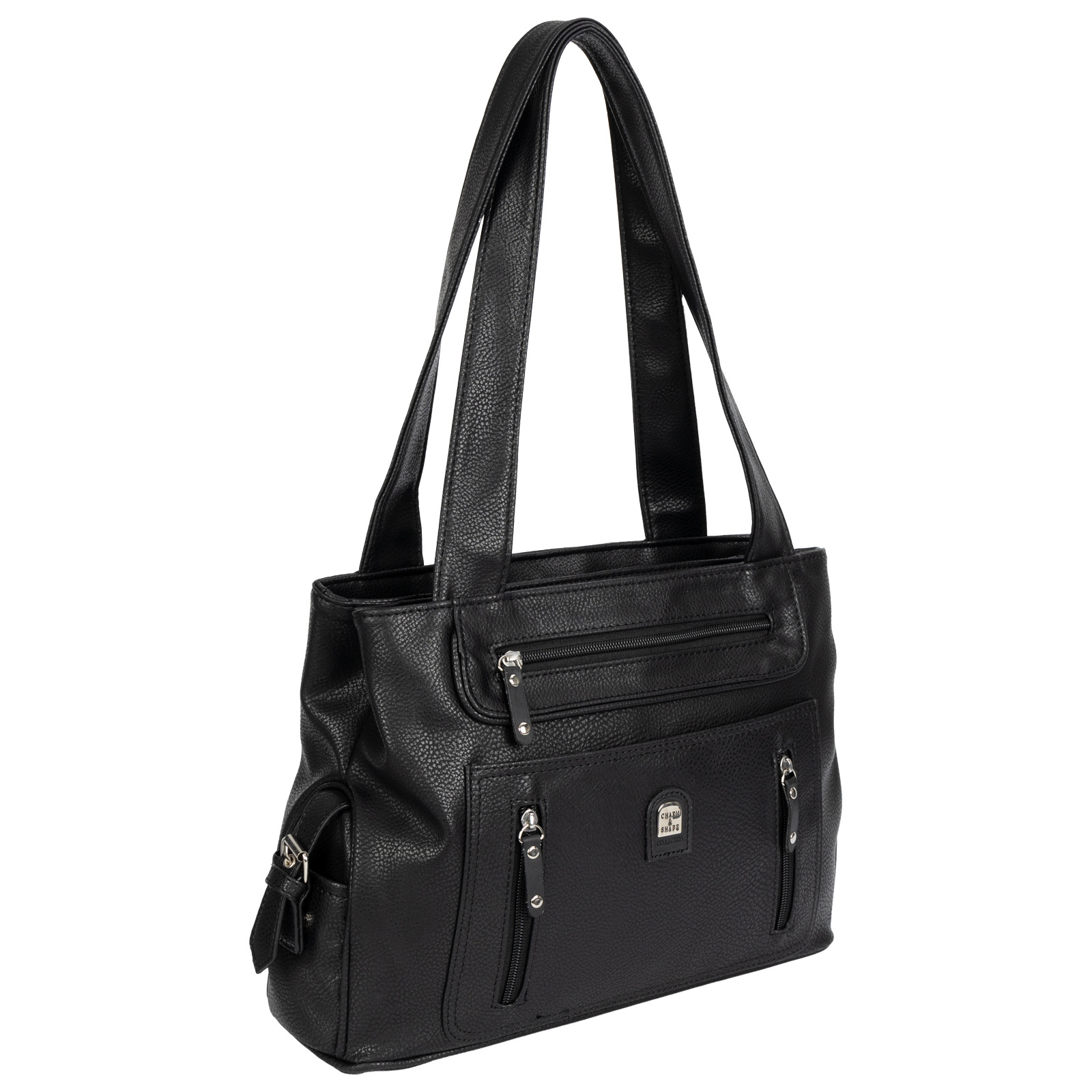 Ladies' Handbag Shoulder Bag Crossover Bag Leather Look Black