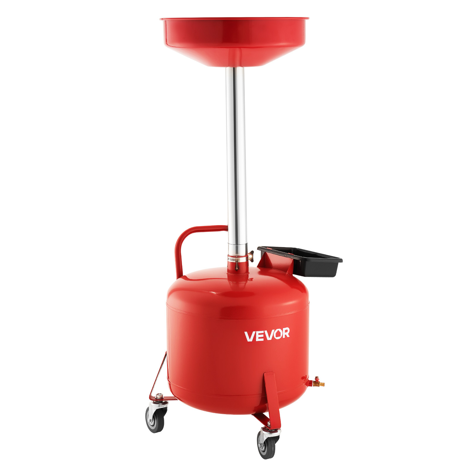 TEMU VEVOR Récipient de vidange d'huile usagée 30L/8 Gallons, Récipient de vidange de fluide industriel avec hauteur deentonnable, Vidangeur d'huile