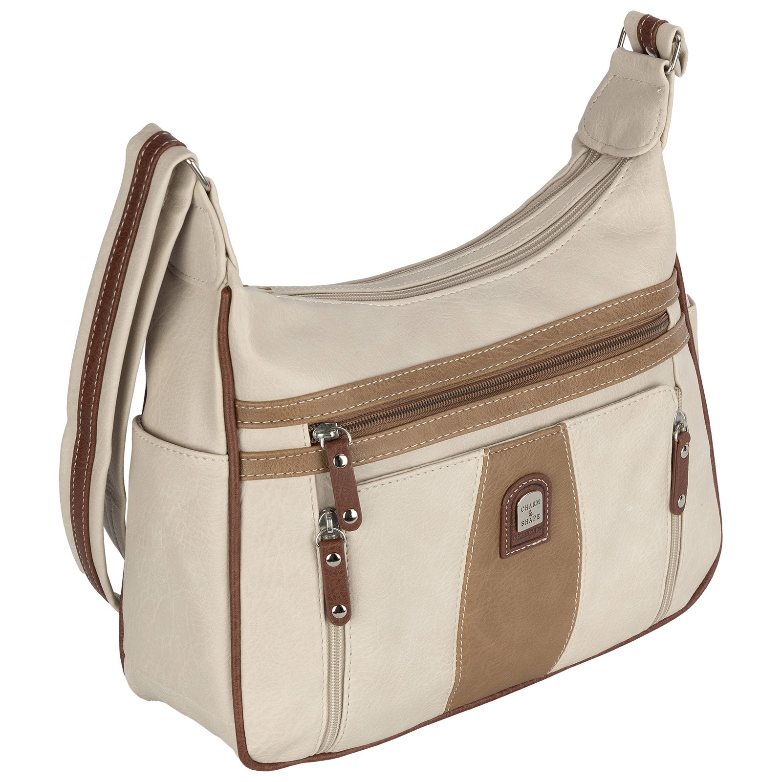 Image of Ladies' Handbag Shoulder Bag Crossover Bag Cream-brown