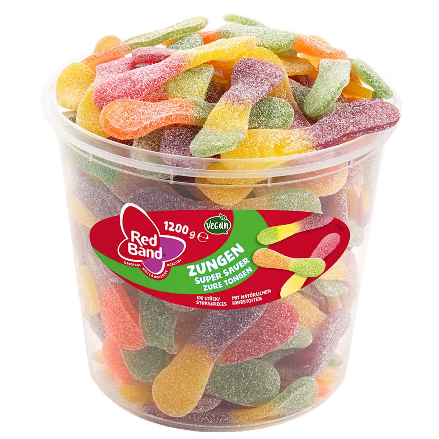 E-shop Red Band Zungen super sauer Dose Fruchtgummi 1200g
