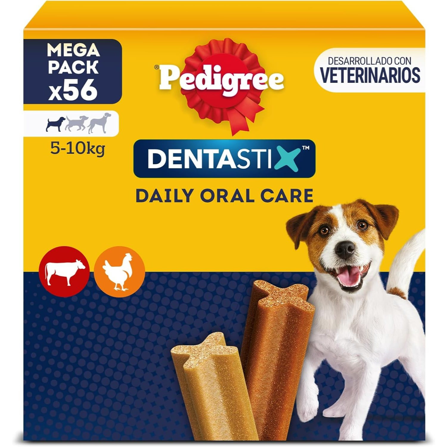 TEMU Pedigree Dentastix - Snack For The Oral Hygiene Of Dogs - (1 Pack Of 56 Units)