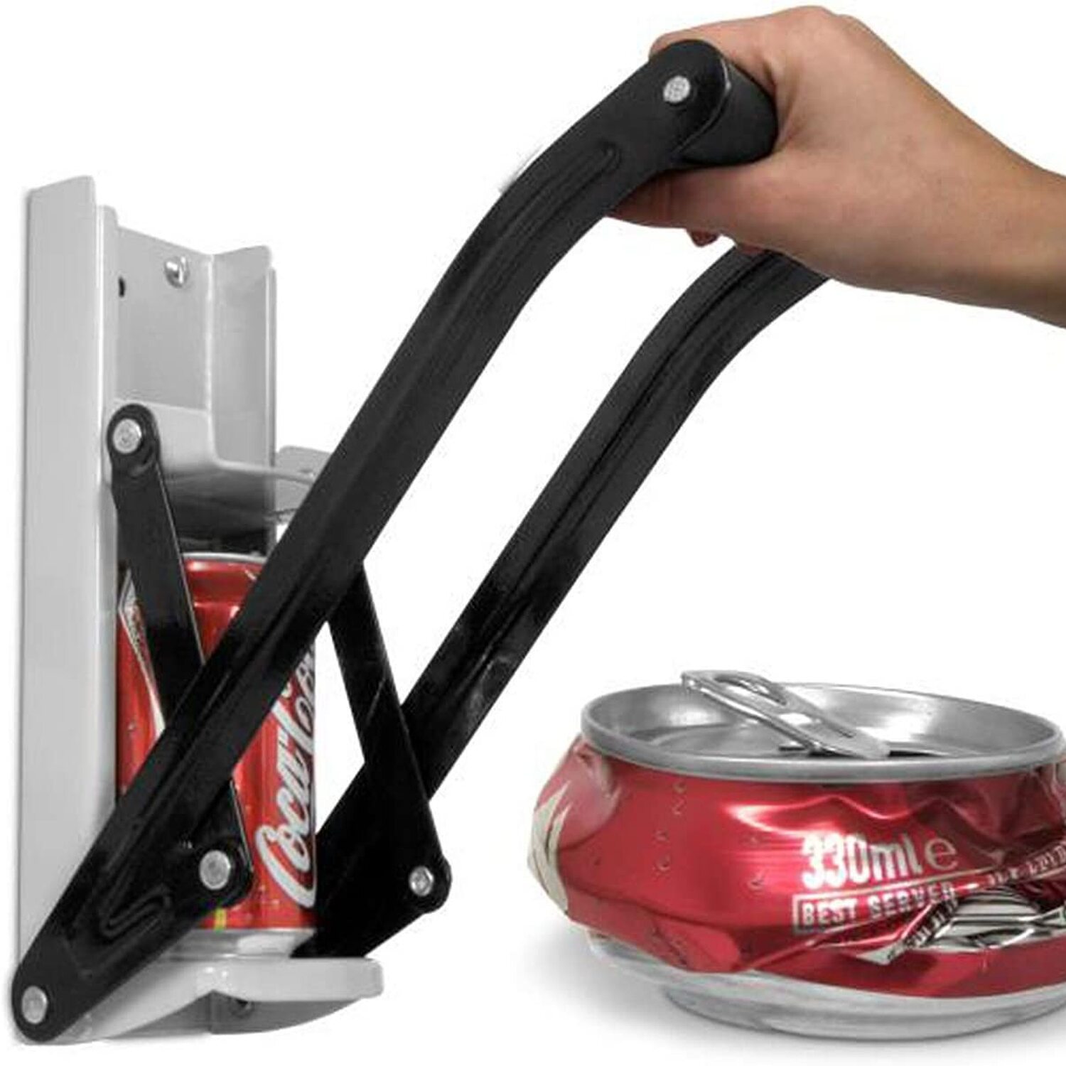 TEMU Heavy Duty Metal Aluminum Can Crusher, Wall Mounted Or Freestanding Soda And Beer Can , 16 Oz Capacity, For Home Recycling