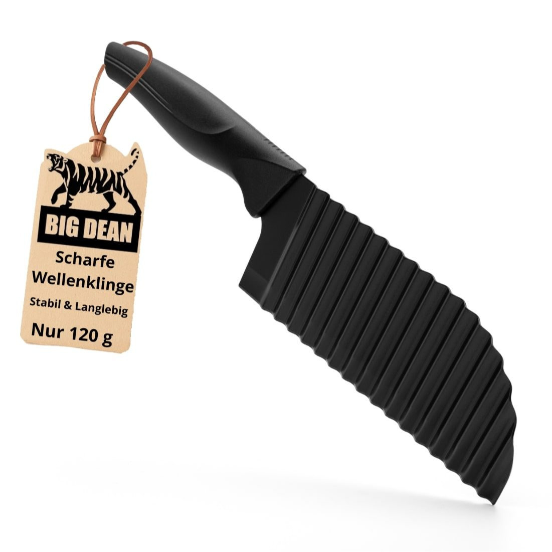 Image of Bigdean Wave Cutter Wave Knife Knife Wave Cutter For Vegetables Potatoes & Fruit Colorful Knife Wave Cutter Vegetable Wave Cutting Knife Made Of Stainless Steel