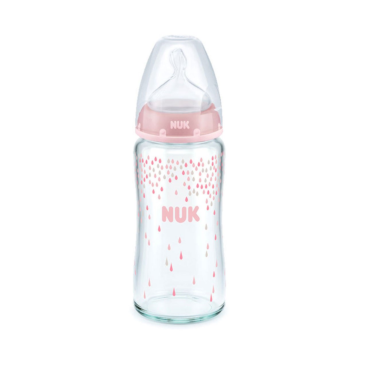 Baby Bottle | Glass Bottle 240ml Pink