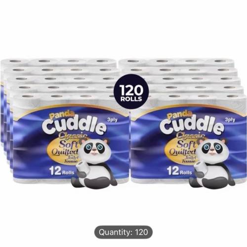 160 sheets 3 ply quilted 120 rolls 60 x toilet roll bulk buy