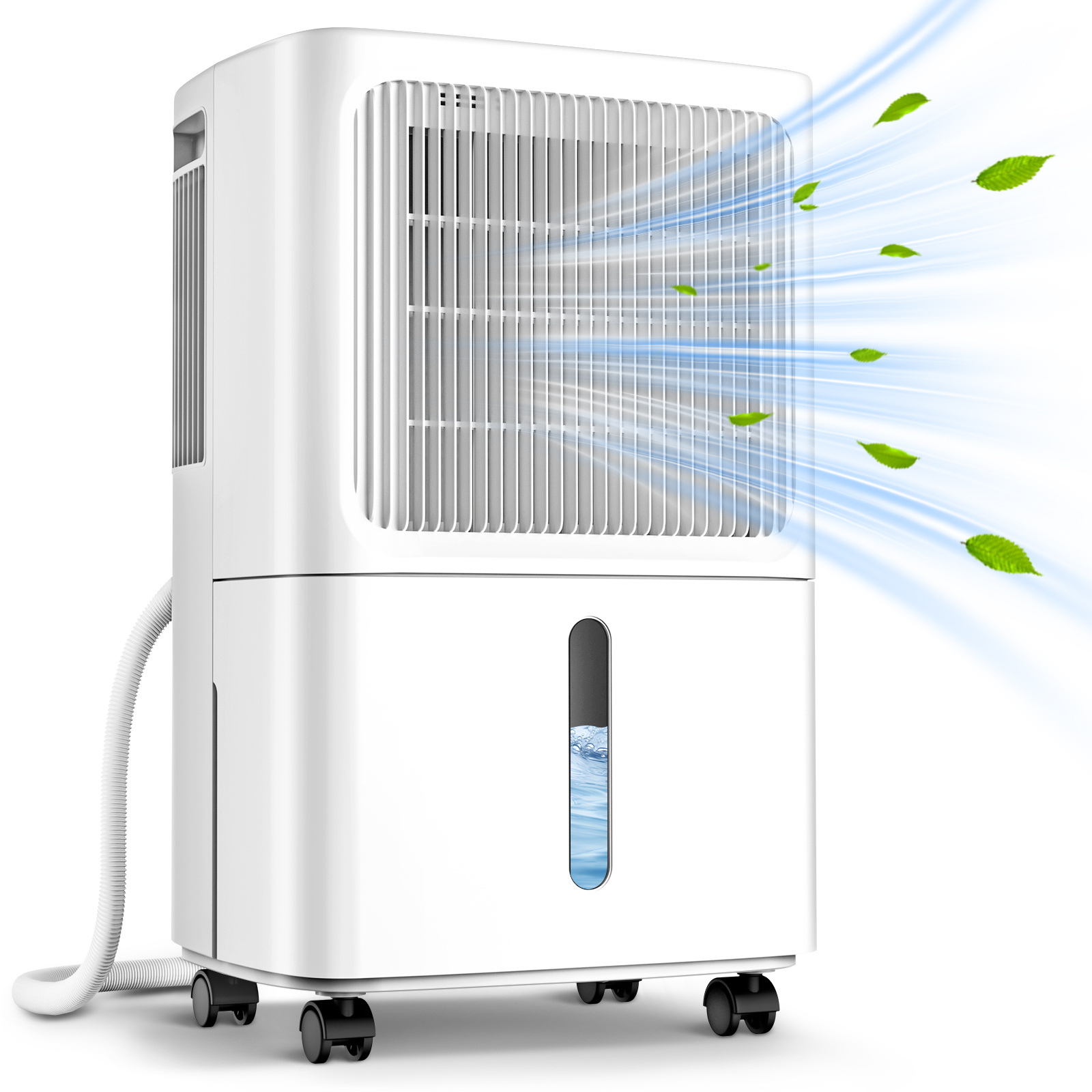 E-shop LEENON Luftentfeuchter Elektrisch 12L Luftentfeuchter Leise 36dB Raum Luftentfeuchter mit Schlafmodus 24H Timer Trocknungsablaufschlauch, Auto