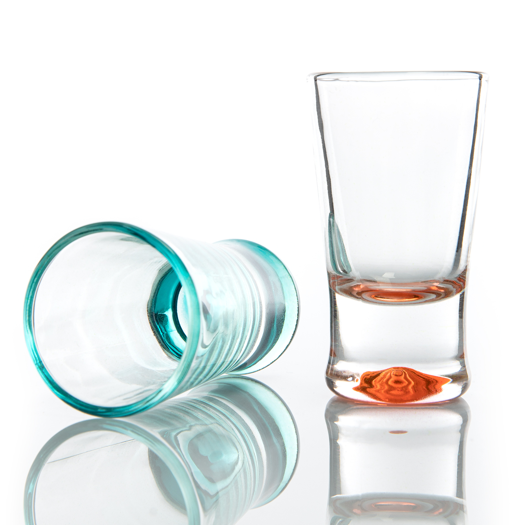 Image of Bigdean 12x Shot Glasses 2cl - Colorful Shot Glasses Made Of Glass For Shots Like Tequila, Vodka, , , Liqueur - Tumbler, Pinnchen...