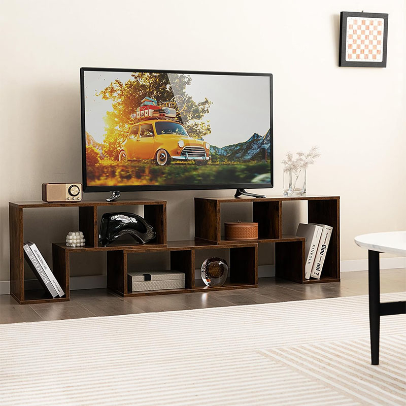 Image of 3 Pieces Adjustable Stand, Modern Entertainment Center For 60 65 Inch Flat Screen Tvs