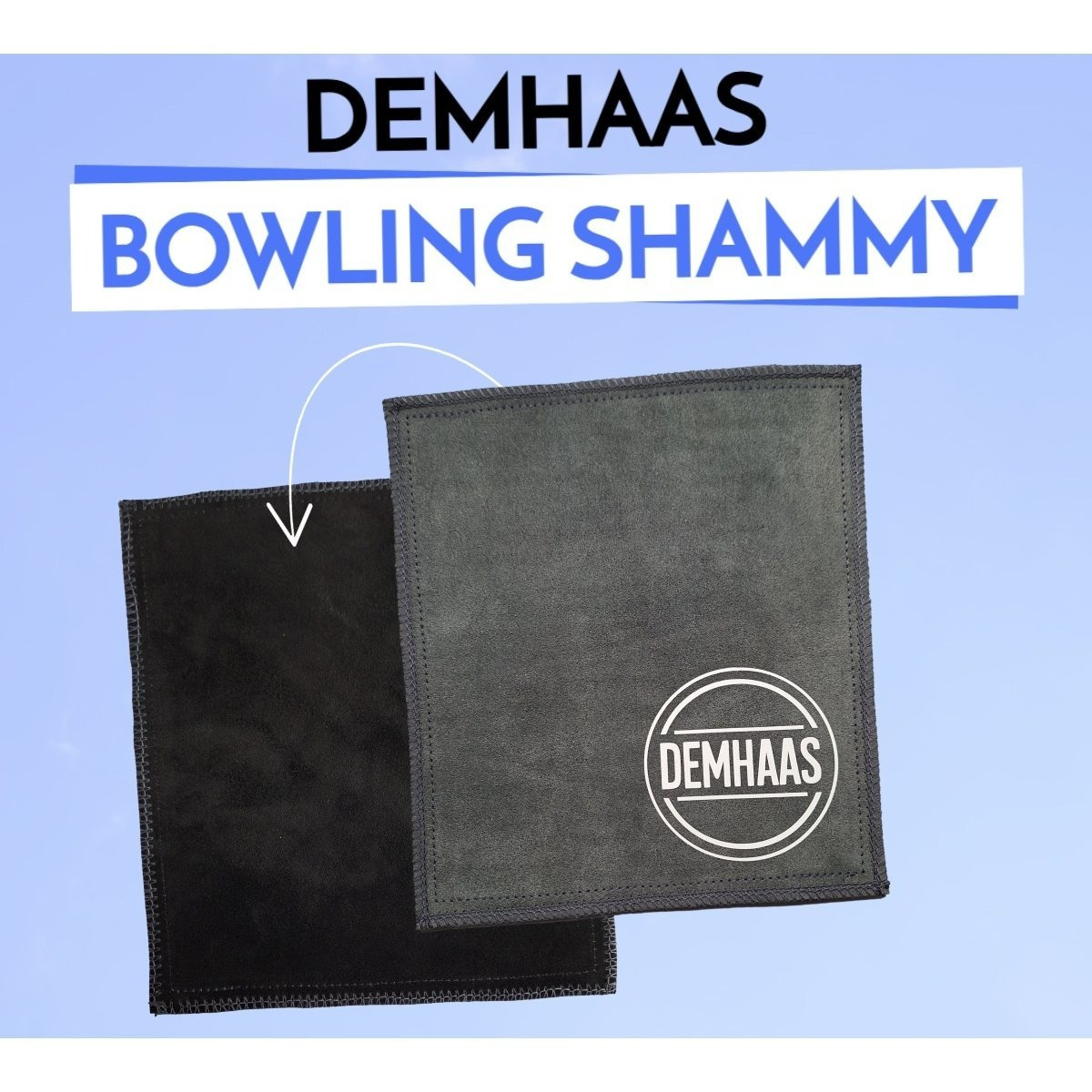 Image of Bowling Leader Shammy By - Genuine Leather On Sides, Stitching, Extra Reinforced (19 × 21.6 Cm)