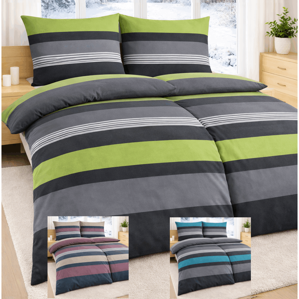 Image of 4-piece Fine Beaver Bedding Set In Beaver Cotton – & Plush, , 2× Duvet Cover 135×200 Cm + 2× Pillowcase 80×80 Cm
