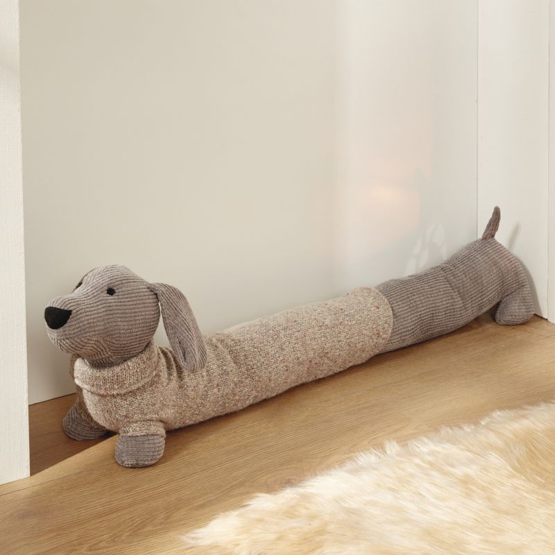 Image of Dachshund" Draft Stopper, 80 Cm Long, For Windows & Doors, Door Bottom Seal, Window Seal, Door Seal