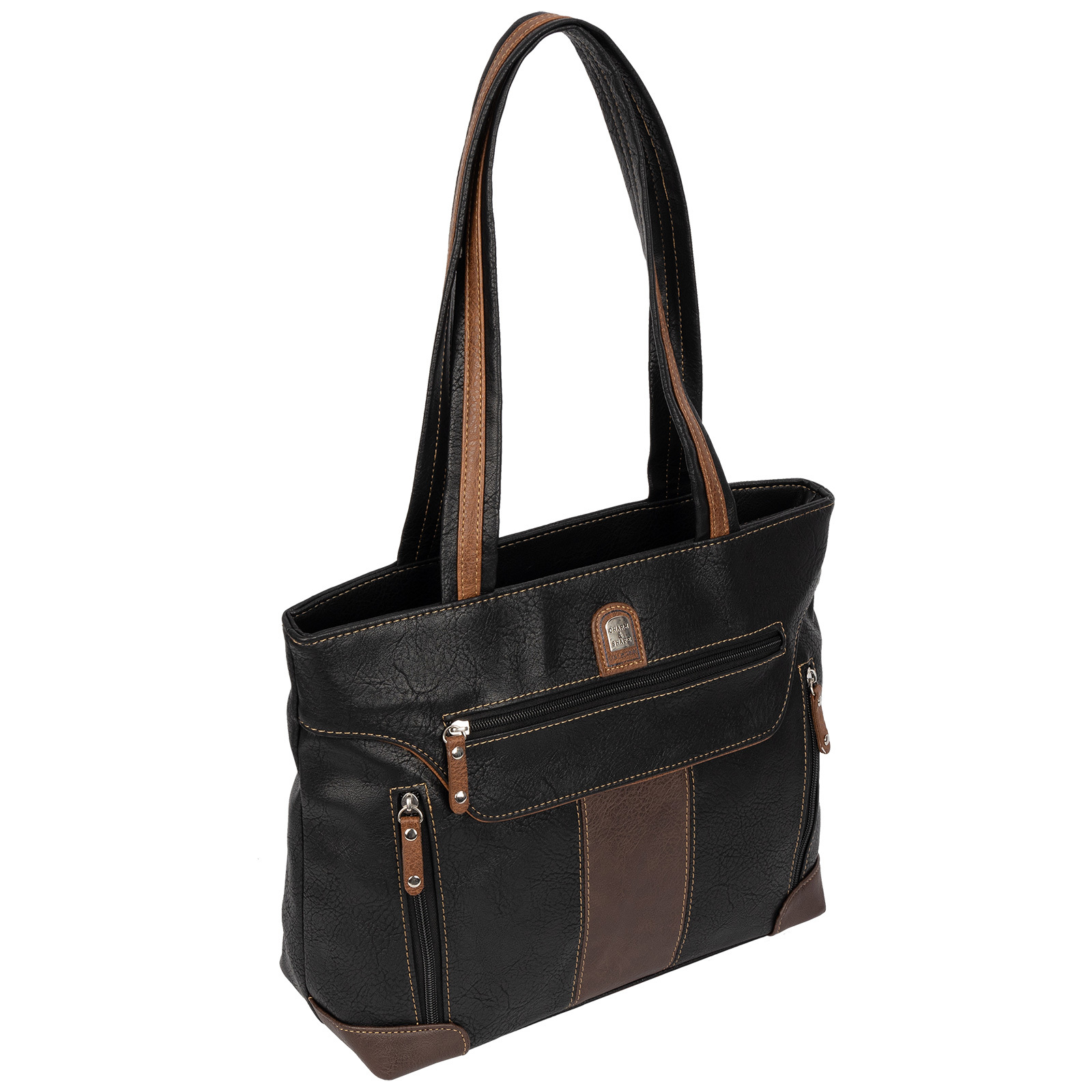 Image of Ladies' Handbag Shoulder Bag Crossover Bag 10 Leather 10 Optic (hxbxt): 28cm X 33cm X 13cm Main Compartment Suitable For Din A4