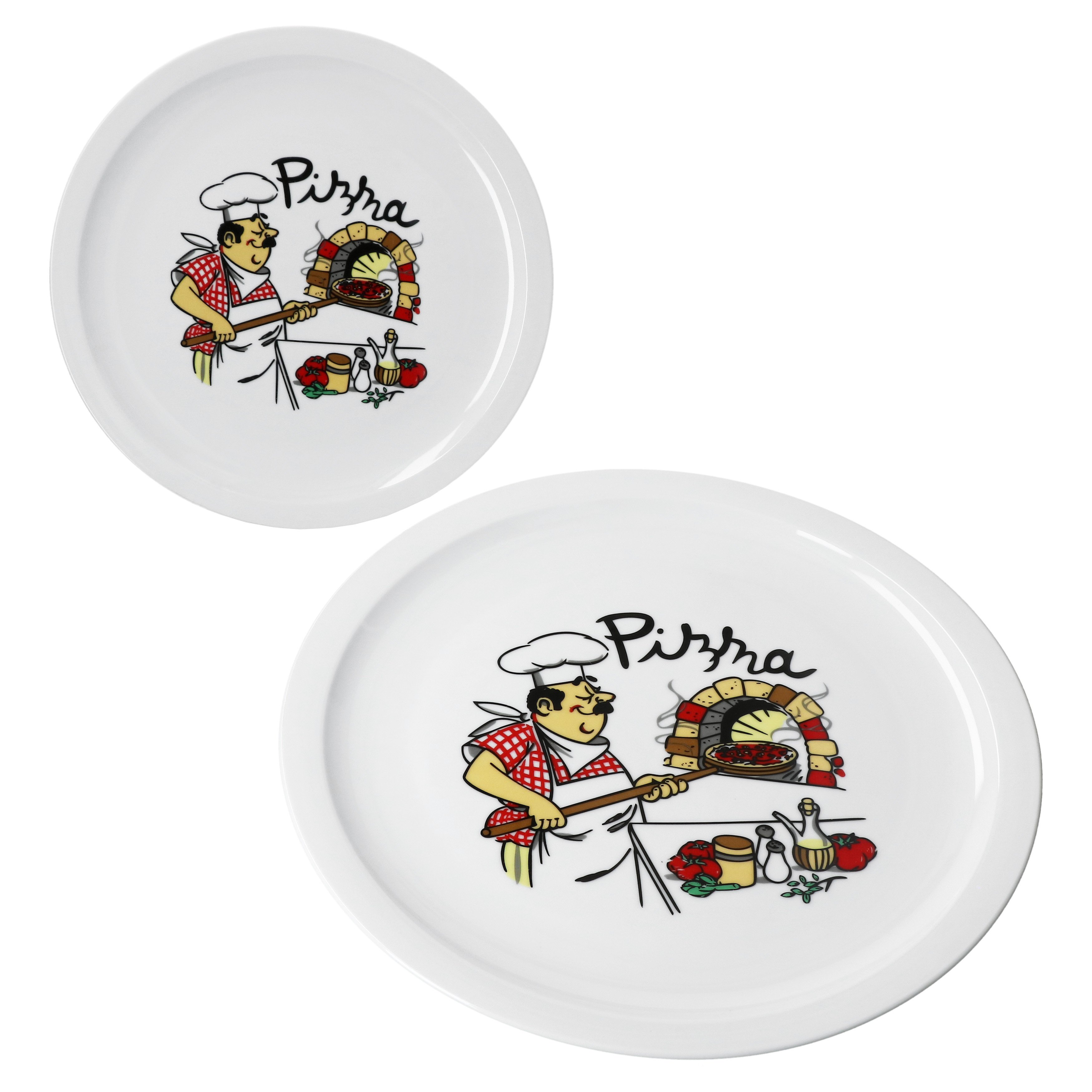 E-shop 2er Set Luigi Pizzateller Ø30,5cm 2 Personen Teller Pizza große Platte