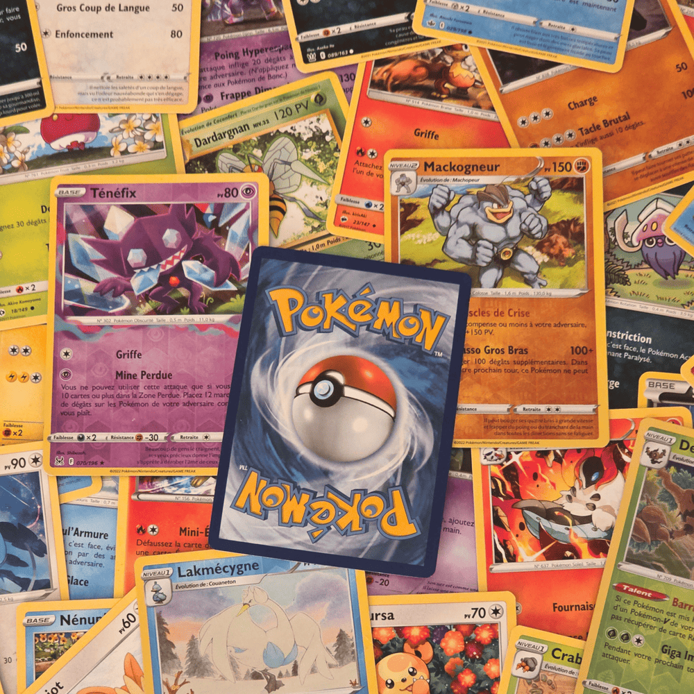 TEMU 50 Cartes Pokémon officielles en français dont 5 brillantes
