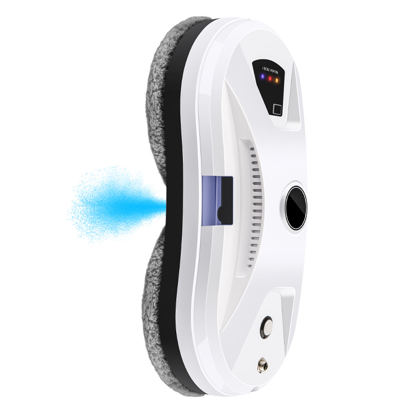 smart home window cleaning robot 5600pa high suction electric water spray window cleaning robot remote control cleaner with remote control and 10 cloths automatic water spray control function cleaning Product details 3