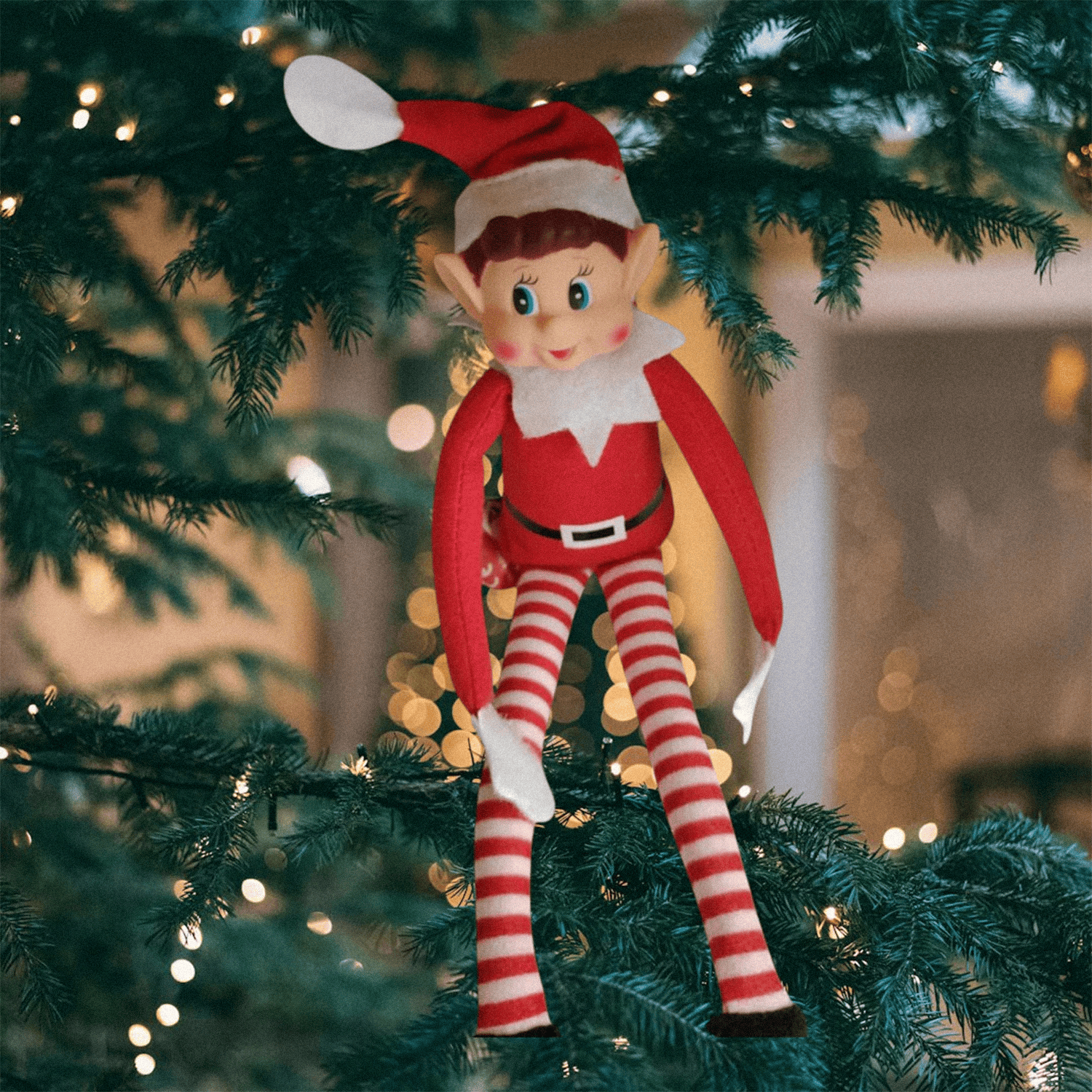 TEMU Decoración para Árbol de Navidad Artificial, Elfo Colgante, Resistente y Duro, Decoraciones Colgantes para Árbol de Navidad