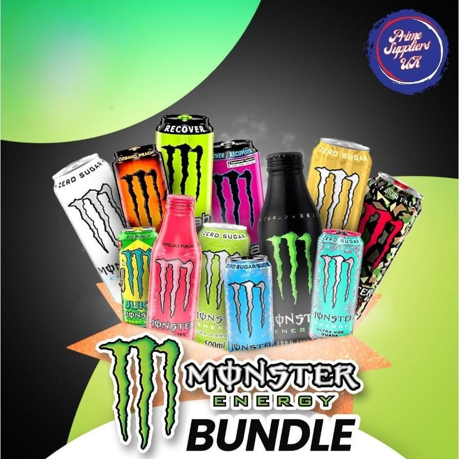 TEMU Monster Energy International Drinks Bundle (6 Cans Total) (4x Usa & 2x Japanese)