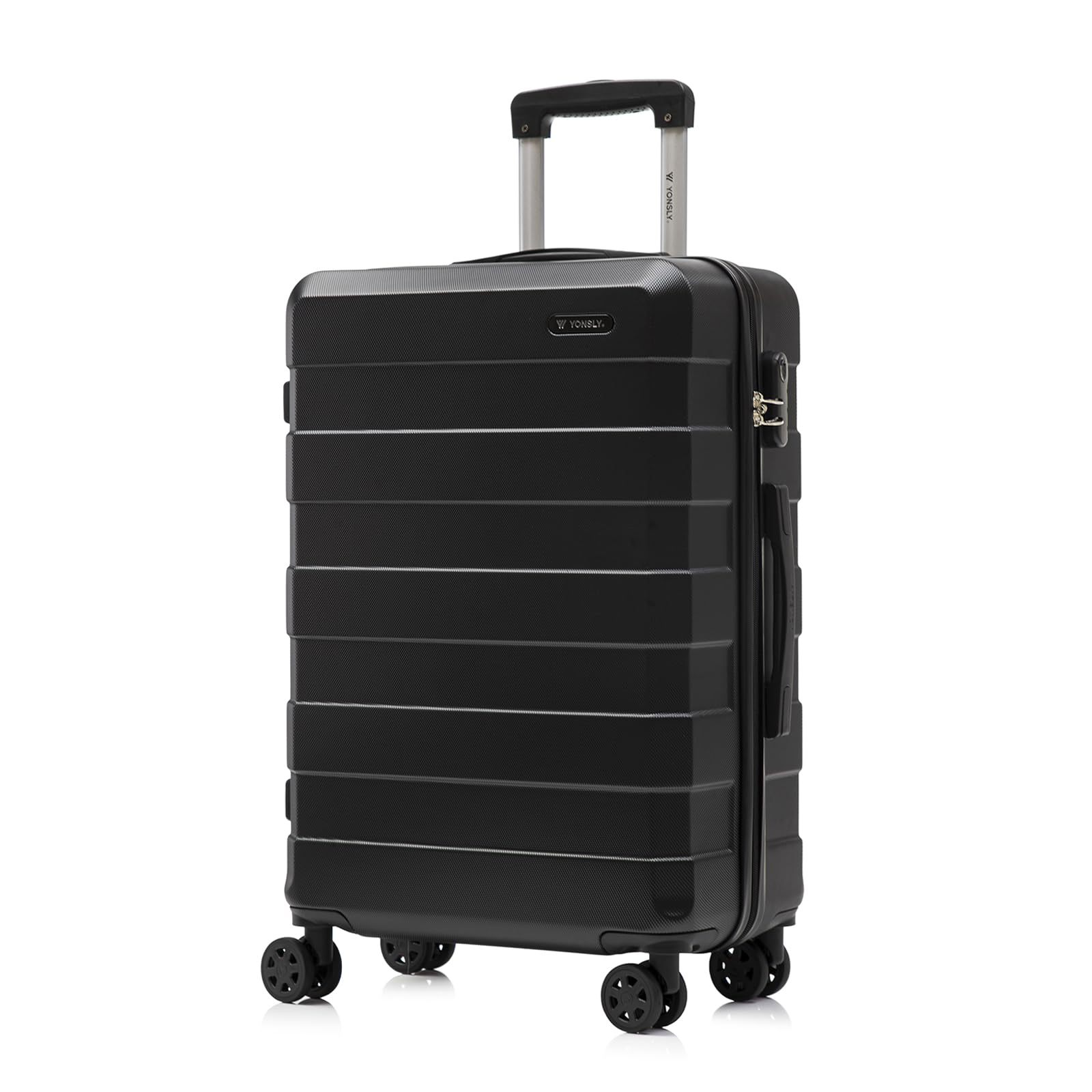Image of Trolley Travel Case, Hand Luggage, Travel Suitcase Hard Shell Travel Case With 4 Wheels 360°, Number Lock, Handle
