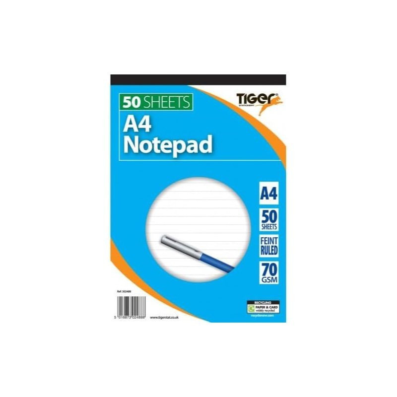 TEMU A4 Top- Reporter's Notebook, 50 Pages, Office Stationery Notepad X 1
