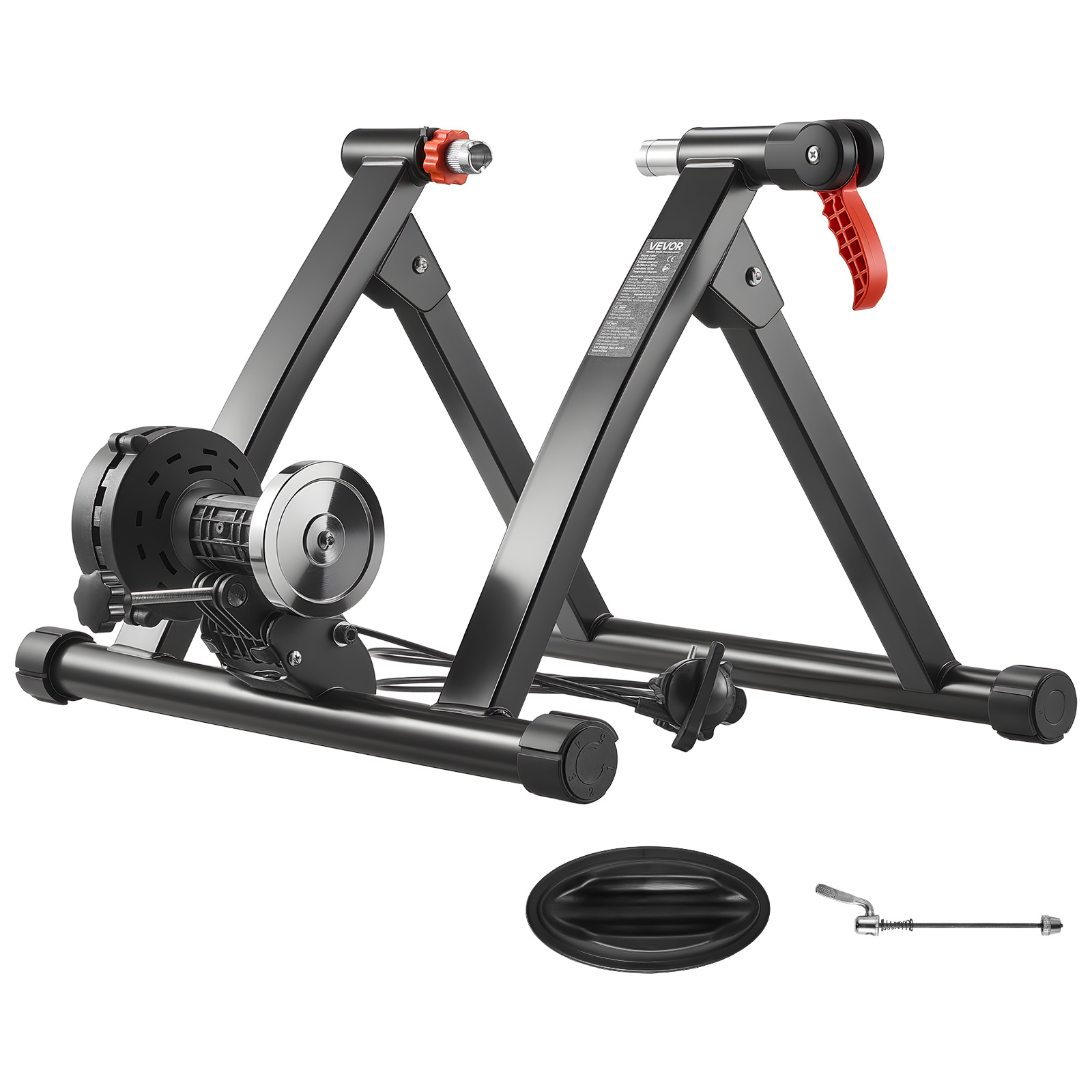 TEMU Entrenador de Bicicleta, 6 Niveles de Resistencia, 660.4-736.6 mm y Ruedas de 700C, Soporte Magnético Plegable para Ejercicio en Interiores con