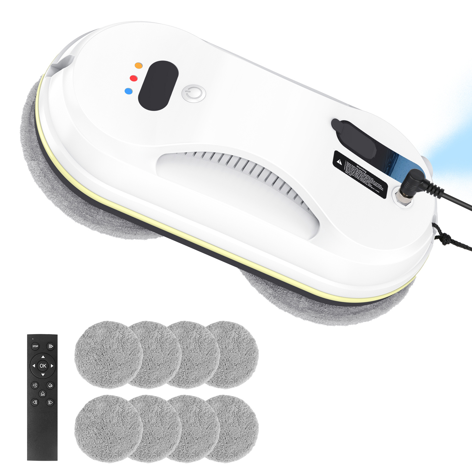 TEMU Window Cleaner Robot, Automatic Window Cleaning Robot With Water Spray, Electric Intelligent Robot Window Cleaner Glass Cleaning With Remote